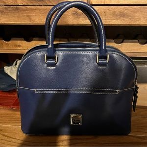 Rooney & Bourke Satchel navy blue very good condition paid $350 asking $125